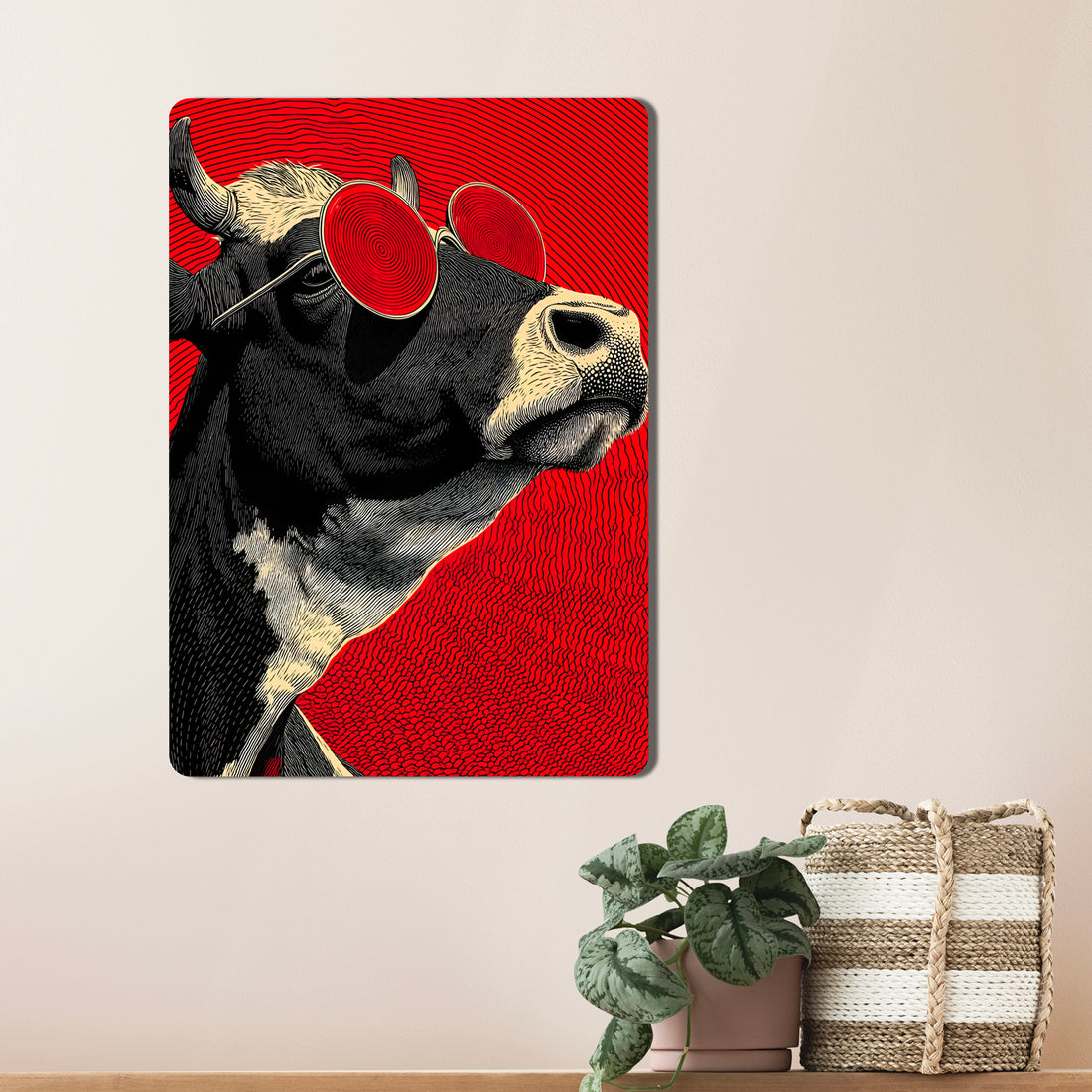 Sleek, high-definition wall art printed on durable 1.2mm mild steel. Available in sizes from A4 to A1.