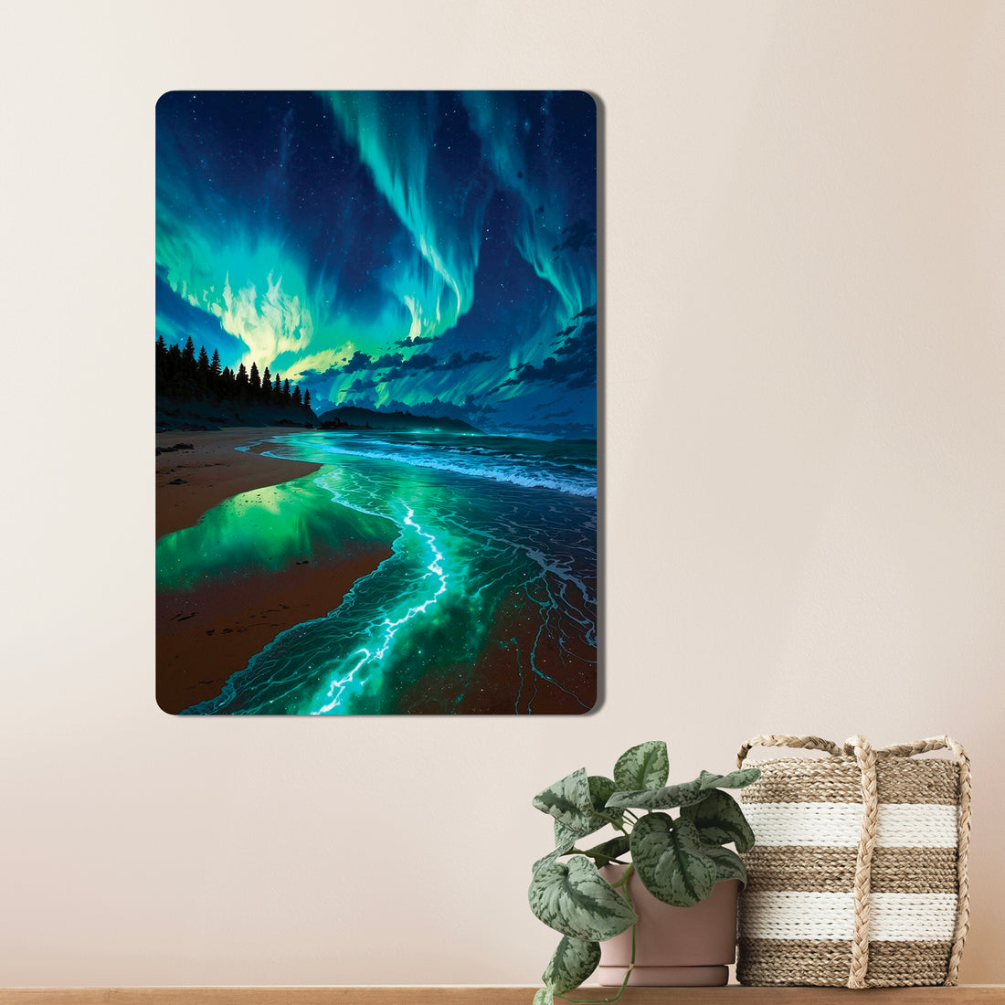 Sleek, high-definition wall art printed on durable 1.2mm mild steel. Available in sizes from A4 to A1.