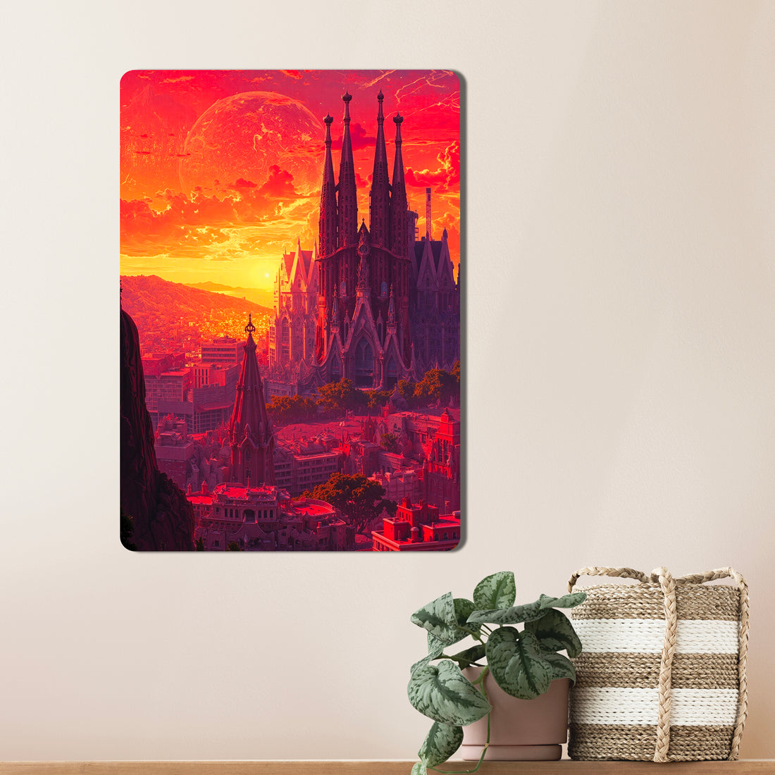 Sleek, high-definition wall art printed on durable 1.2mm mild steel. Available in sizes from A4 to A1.