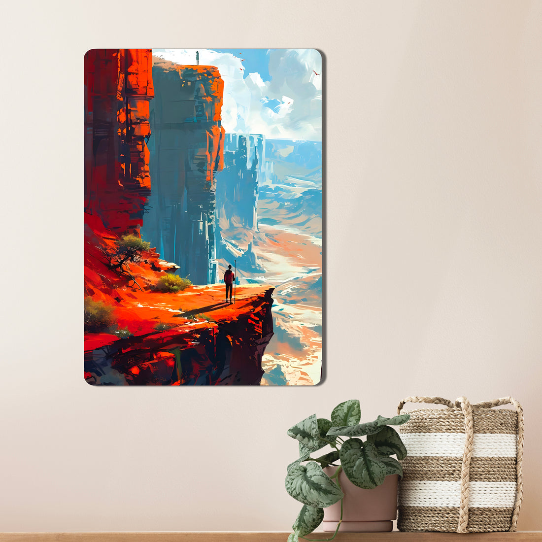 Sleek, high-definition wall art printed on durable 1.2mm mild steel. Available in sizes from A4 to A1.