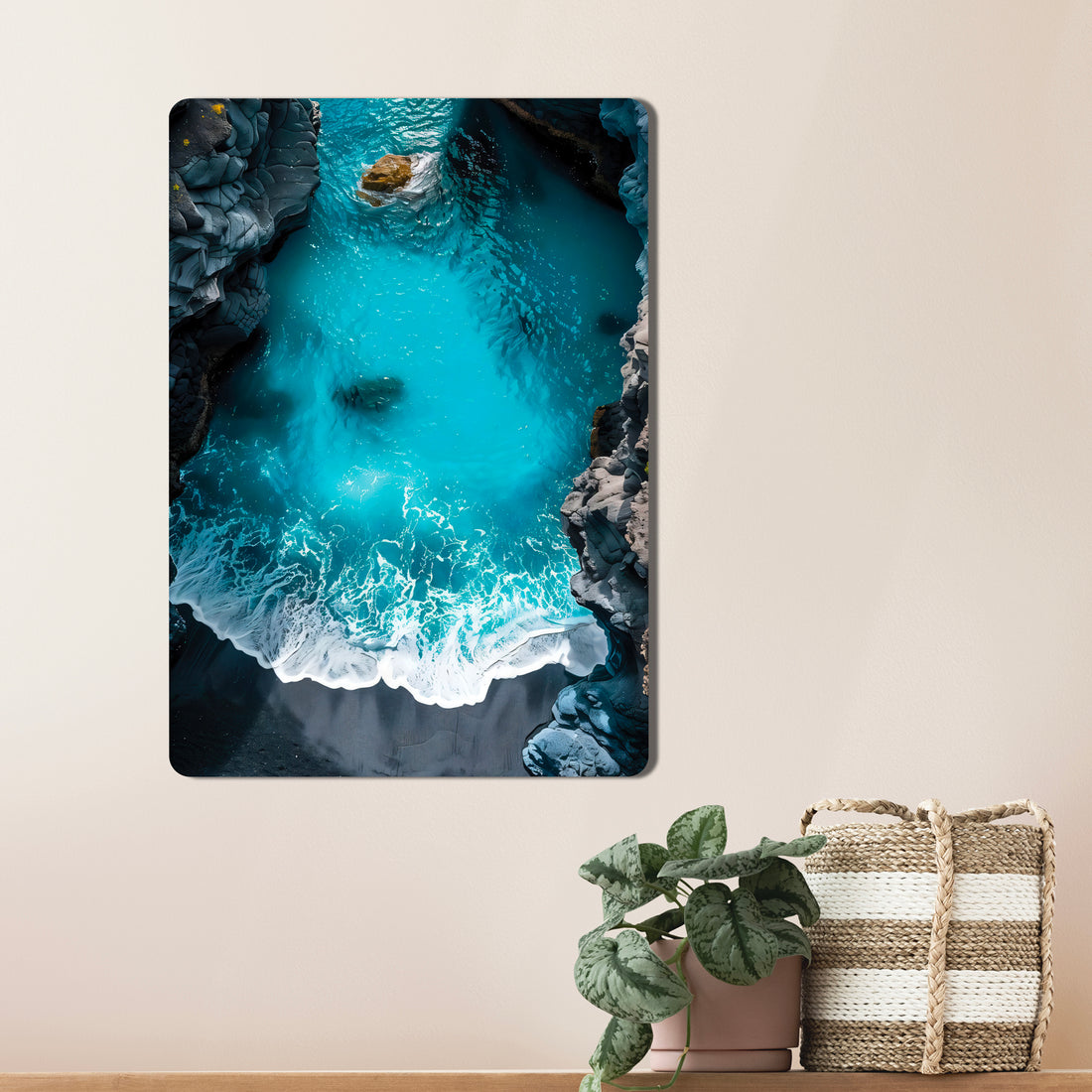 Sleek, high-definition wall art printed on durable 1.2mm mild steel. Available in sizes from A4 to A1.