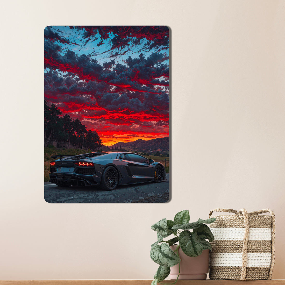 Sleek, high-definition wall art printed on durable 1.2mm mild steel. Available in sizes from A4 to A1.