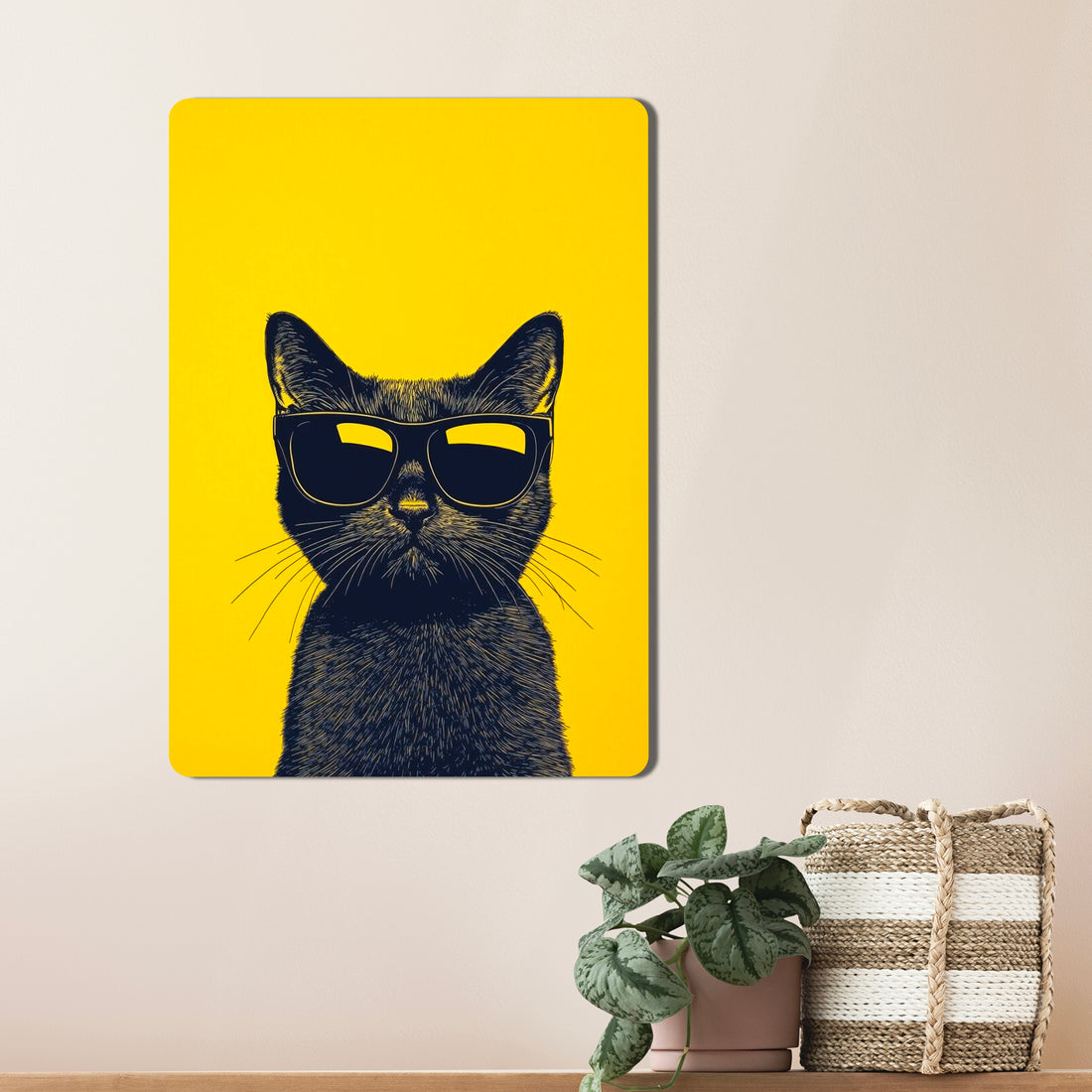 Sleek, high-definition wall art printed on durable 1.2mm mild steel. Available in sizes from A4 to A1.