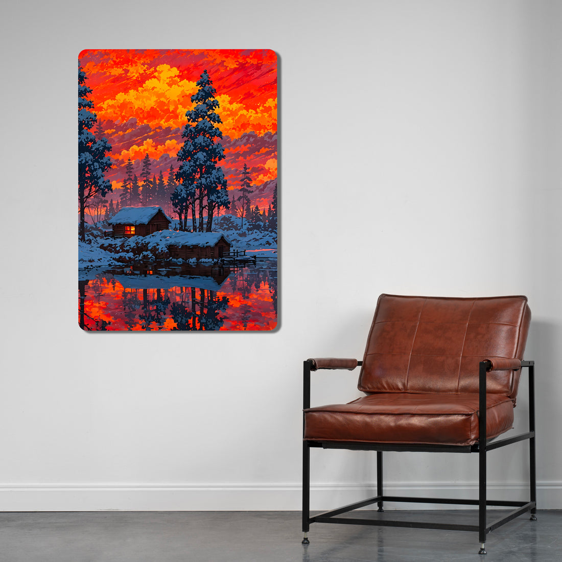 Sleek, high-definition wall art printed on durable 1.2mm mild steel. Available in sizes from A4 to A1.