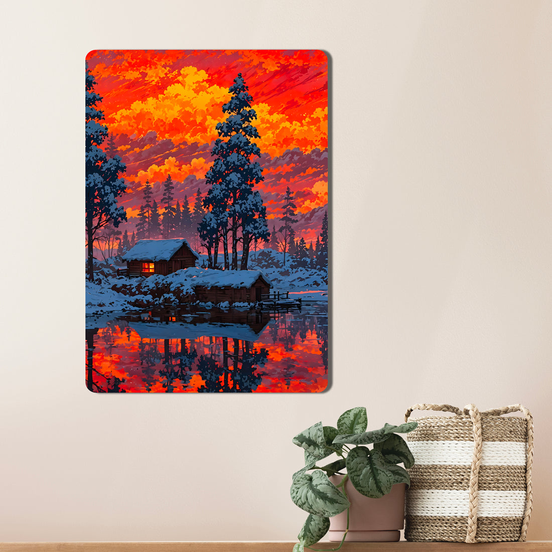 Sleek, high-definition wall art printed on durable 1.2mm mild steel. Available in sizes from A4 to A1.