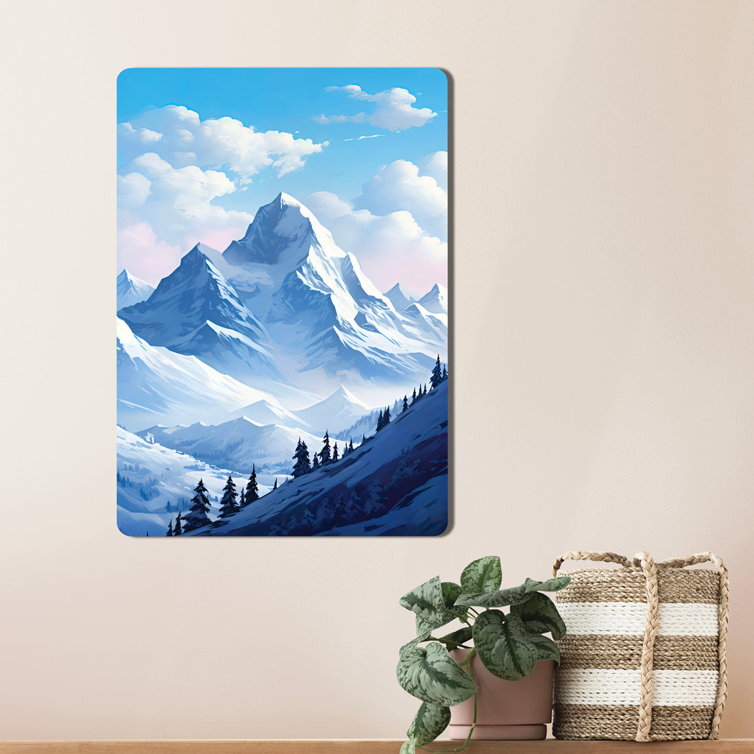 Sleek, high-definition wall art printed on durable 1.2mm mild steel. Available in sizes from A4 to A1.