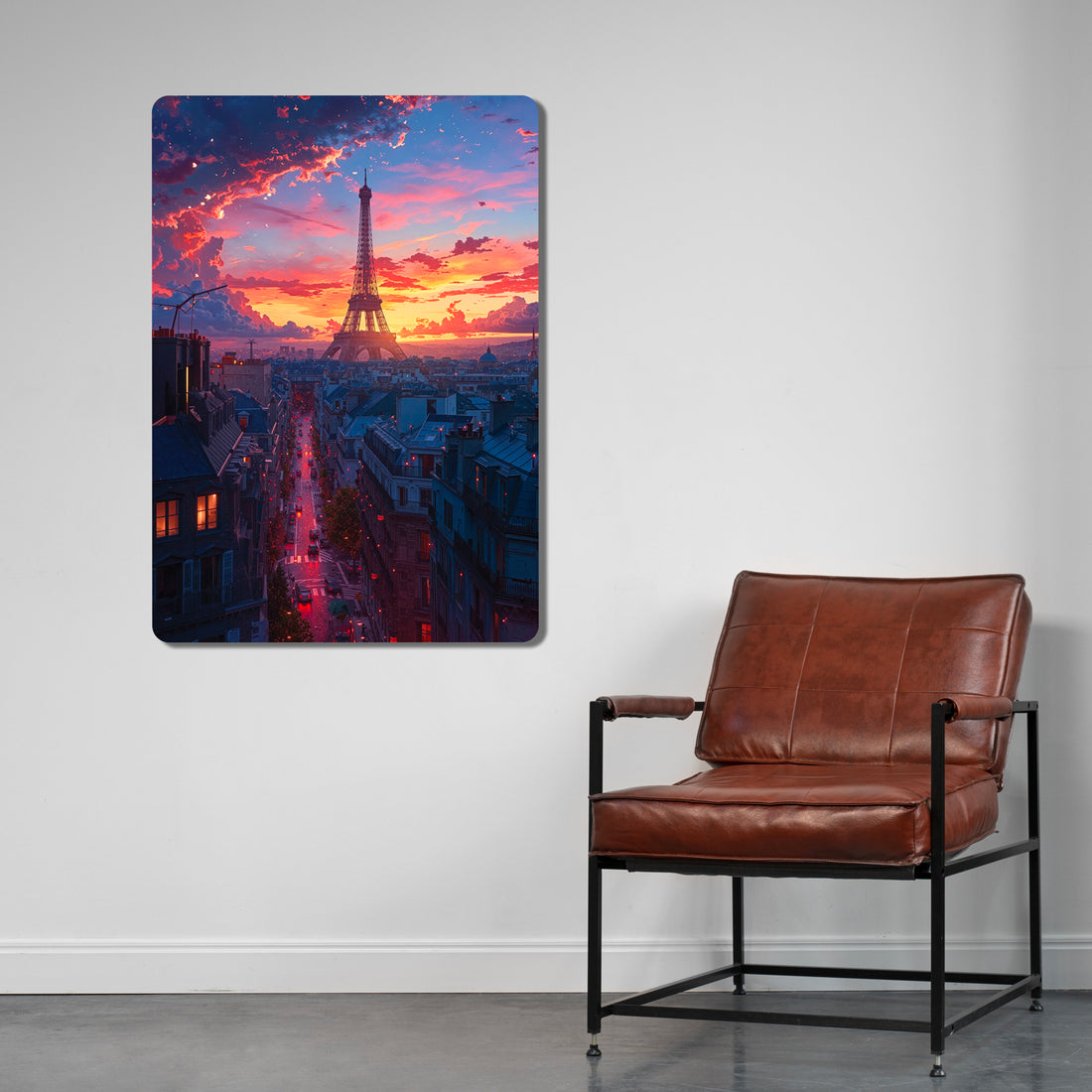 Sleek, high-definition wall art printed on durable 1.2mm mild steel. Available in sizes from A4 to A1.