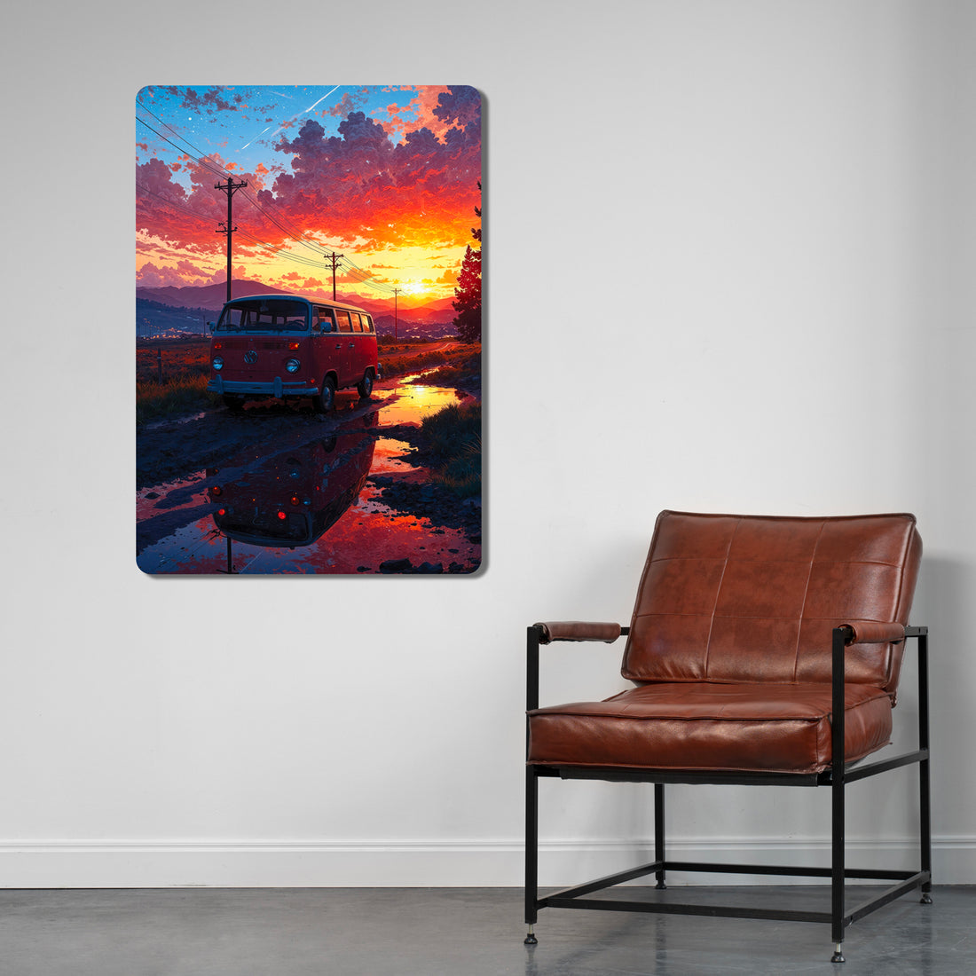 Sleek, high-definition wall art printed on durable 1.2mm mild steel. Available in sizes from A4 to A1.