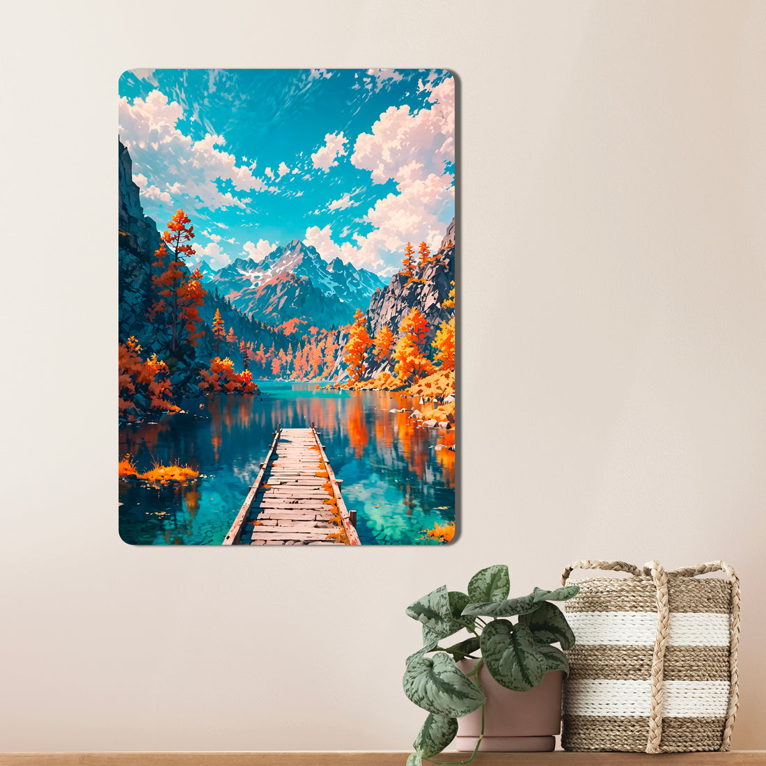 Sleek, high-definition wall art printed on durable 1.2mm mild steel. Available in sizes from A4 to A1.