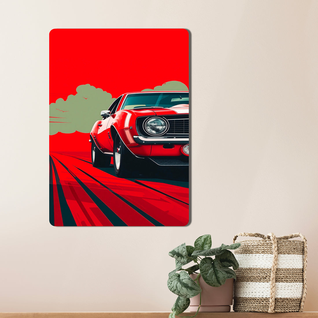 Sleek, high-definition wall art printed on durable 1.2mm mild steel. Available in sizes from A4 to A1.