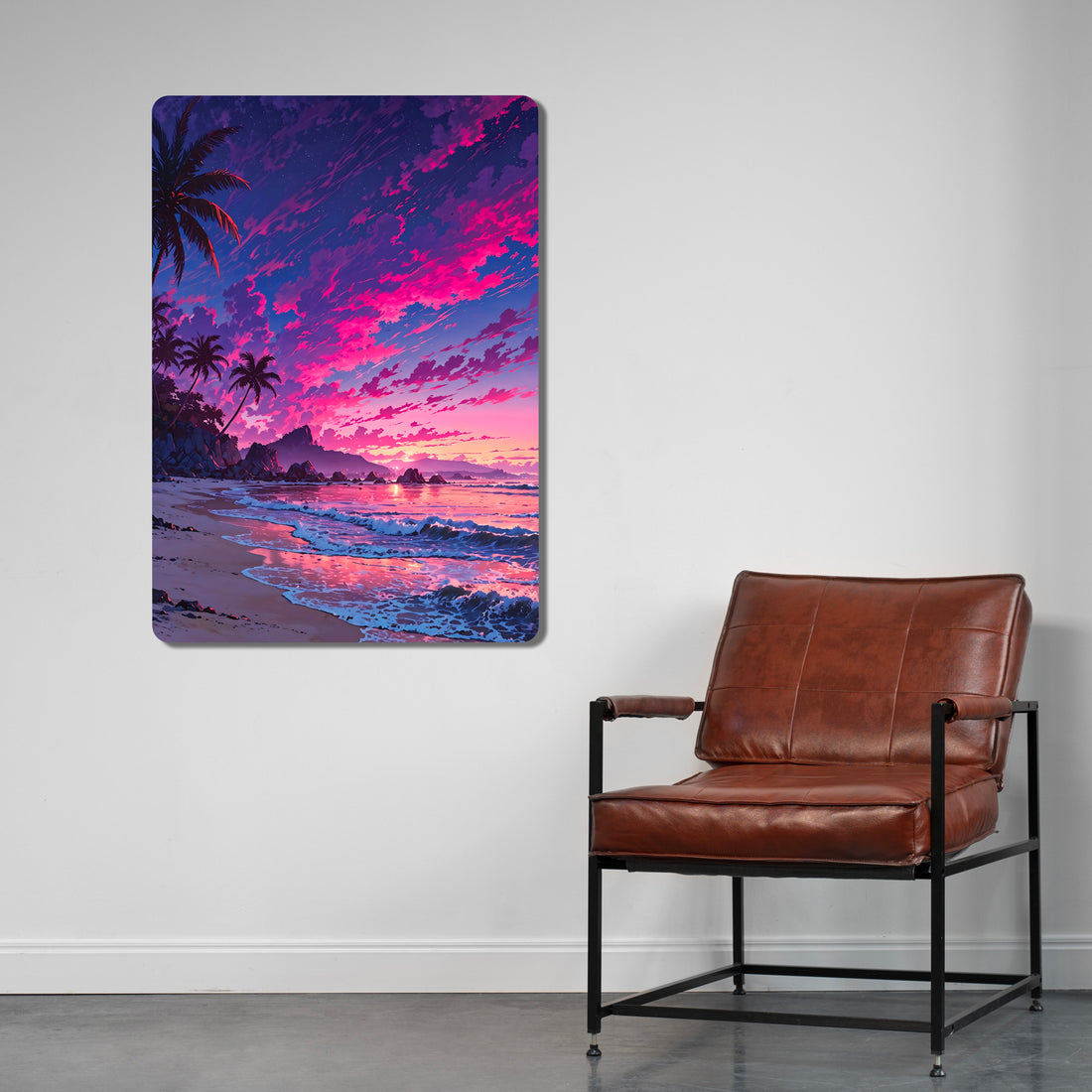 Sleek, high-definition wall art printed on durable 1.2mm mild steel. Available in sizes from A4 to A1.