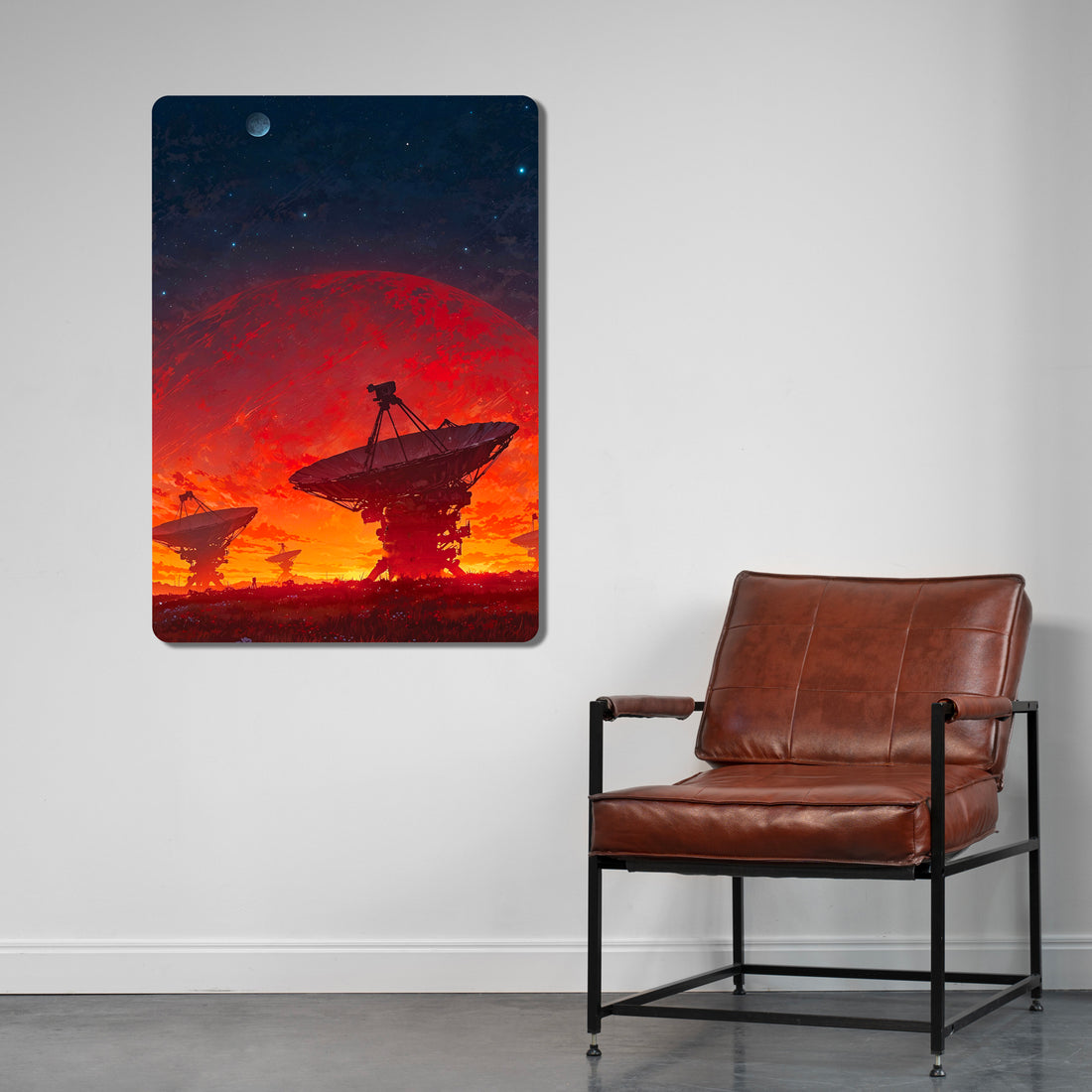 Sleek, high-definition wall art printed on durable 1.2mm mild steel. Available in sizes from A4 to A1.