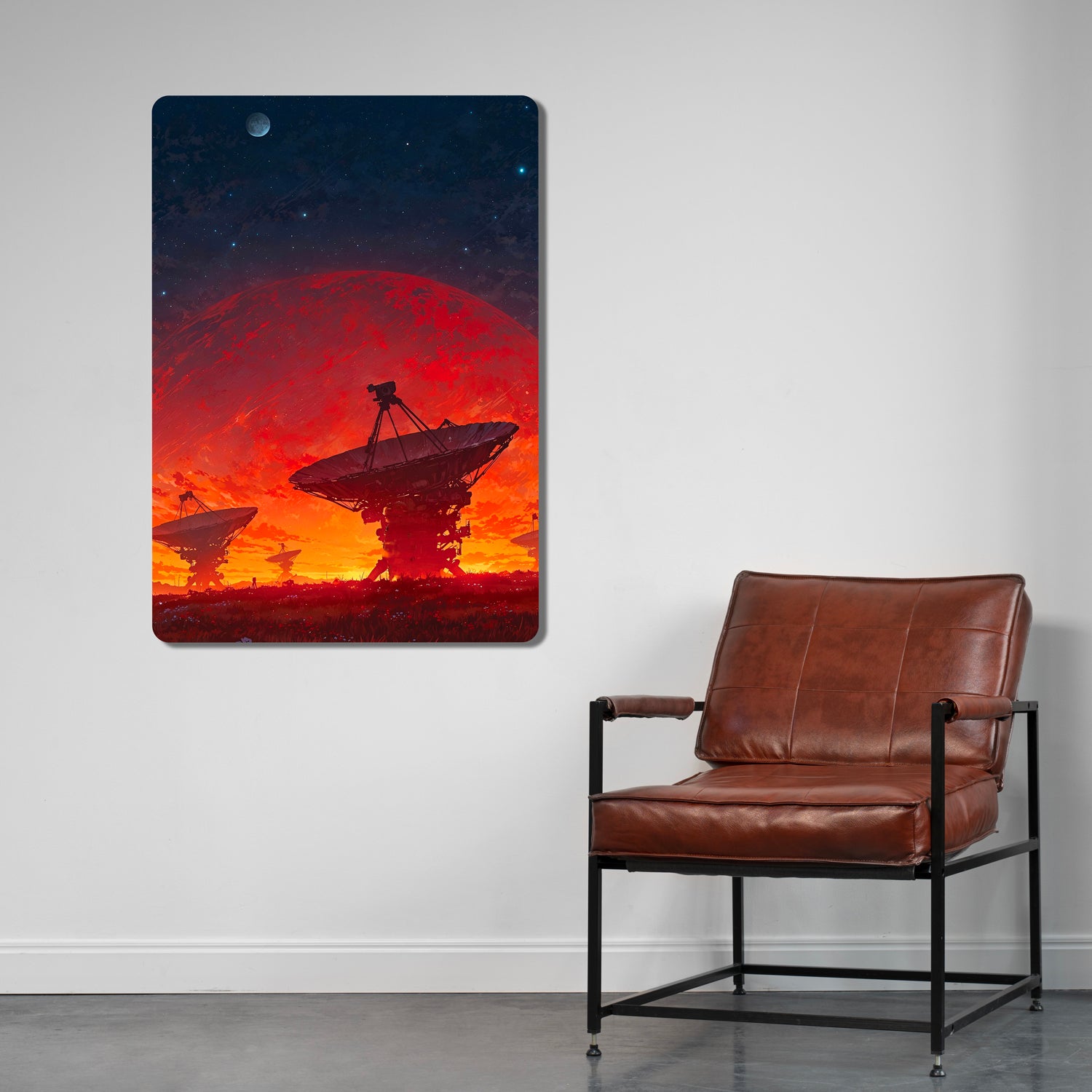 Sleek, high-definition wall art printed on durable 1.2mm mild steel. Available in sizes from A4 to A1.