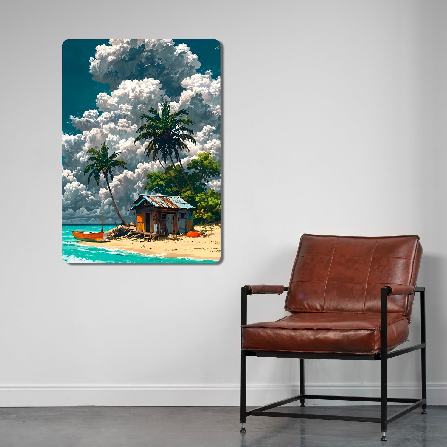 Sleek, high-definition wall art printed on durable 1.2mm mild steel. Available in sizes from A4 to A1.