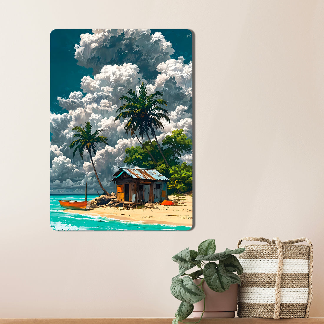 Sleek, high-definition wall art printed on durable 1.2mm mild steel. Available in sizes from A4 to A1.