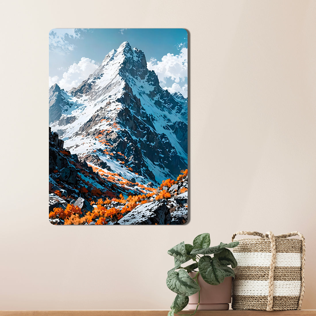 Sleek, high-definition wall art printed on durable 1.2mm mild steel. Available in sizes from A4 to A1.