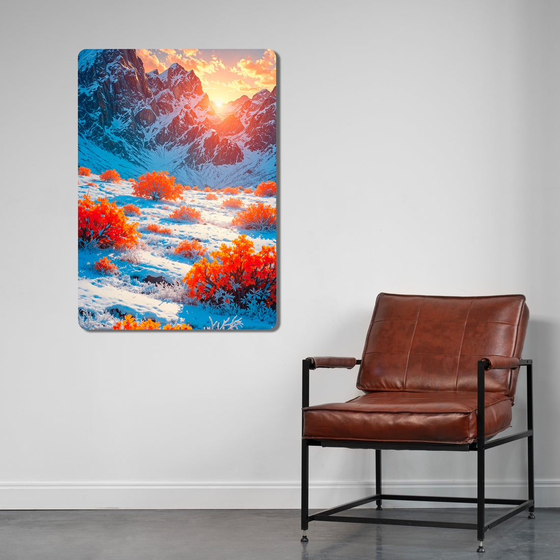 Sleek, high-definition wall art printed on durable 1.2mm mild steel. Available in sizes from A4 to A1.