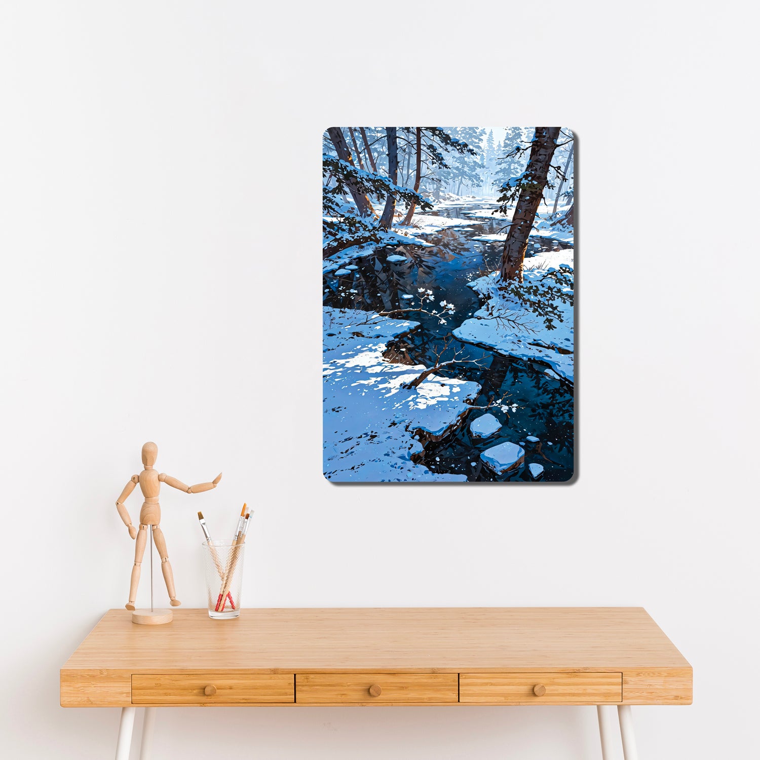 Sleek, high-definition wall art printed on durable 1.2mm mild steel. Available in sizes from A4 to A1.