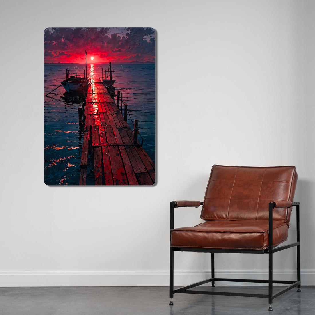 Sleek, high-definition wall art printed on durable 1.2mm mild steel. Available in sizes from A4 to A1.