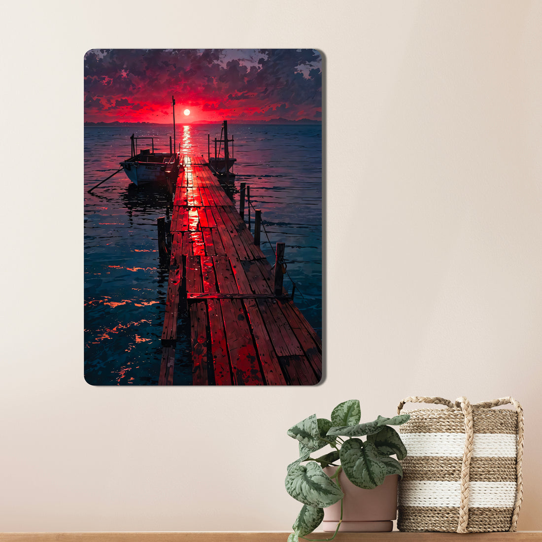 Sleek, high-definition wall art printed on durable 1.2mm mild steel. Available in sizes from A4 to A1.