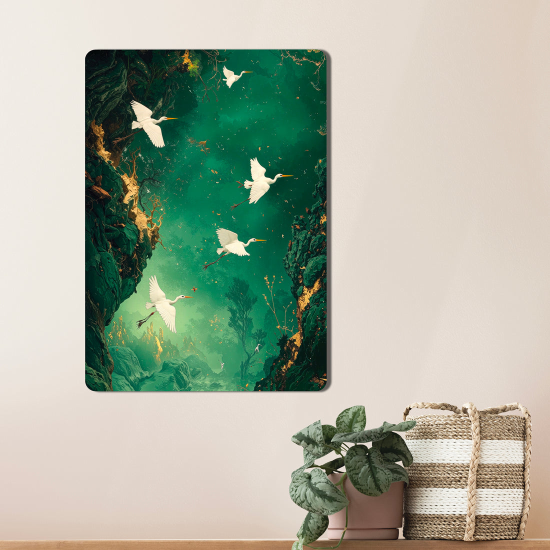 Sleek, high-definition wall art printed on durable 1.2mm mild steel. Available in sizes from A4 to A1.