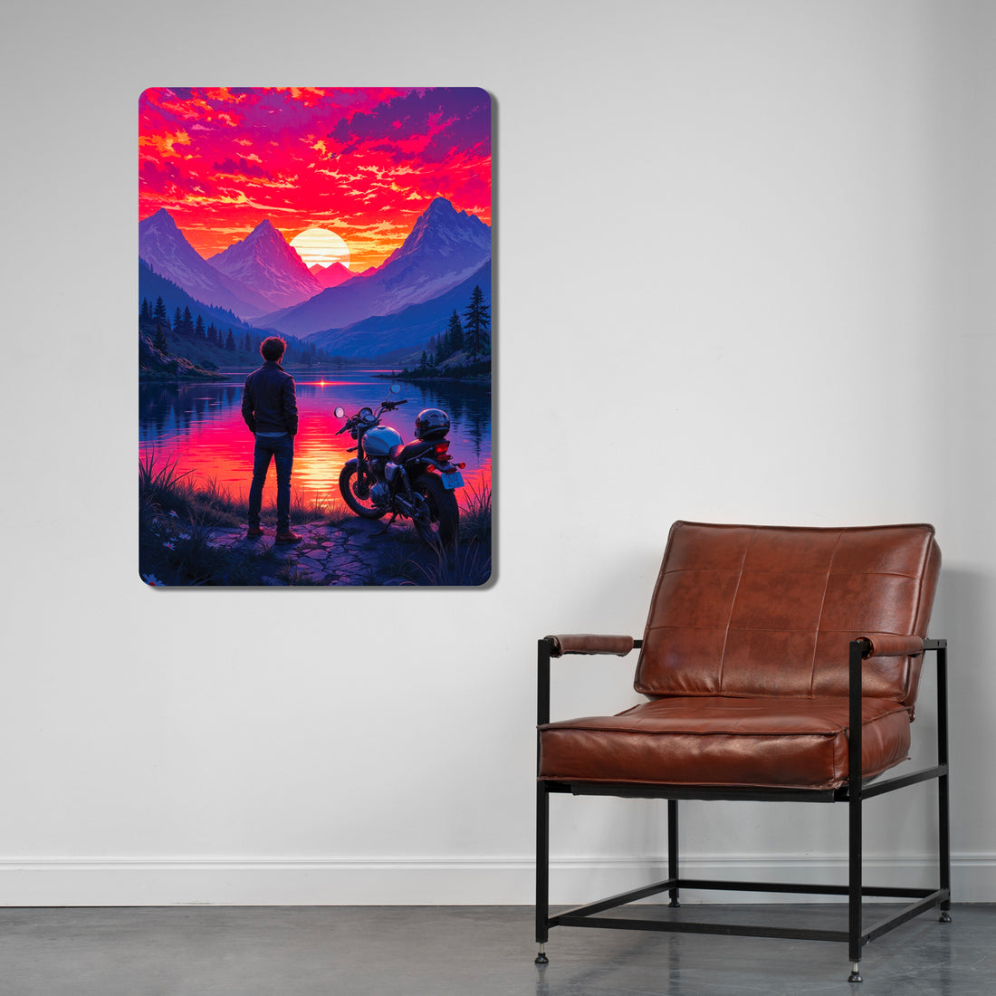Sleek, high-definition wall art printed on durable 1.2mm mild steel. Available in sizes from A4 to A1.