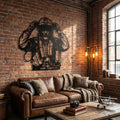 Fighter Pilot Metal Wall Art - Interior Mockup