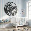 Reef Turtle Metal Wall Art - Interior Mockup