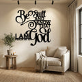 Be Still Psalm Metal Wall Art - Interior Mockup