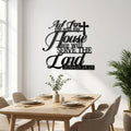 As For My House Metal Wall Art - Interior Mockup