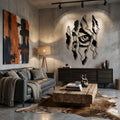 Tiger Claw Eye Metal Wall Art - Interior Mockup