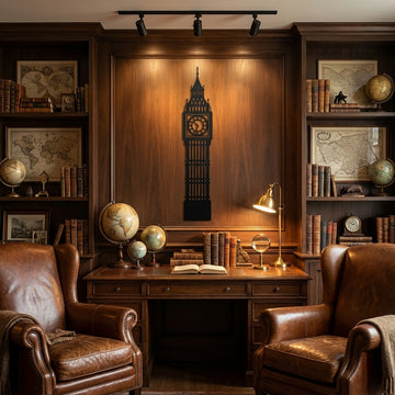 Big Ben Metal Wall Art - Interior Mockup