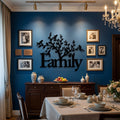Family Tree Metal Wall Art - Interior Mockup