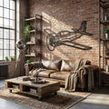 Aircraft Metal Wall Art - Interior Mockup