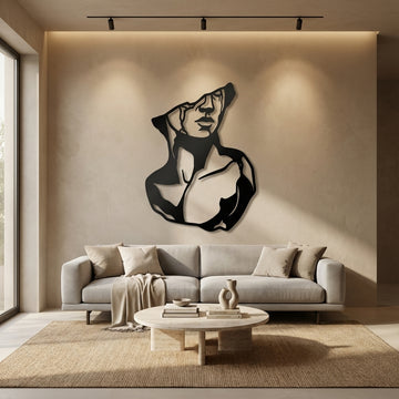 Partly Apollo Metal Wall Art - Interior Mockup