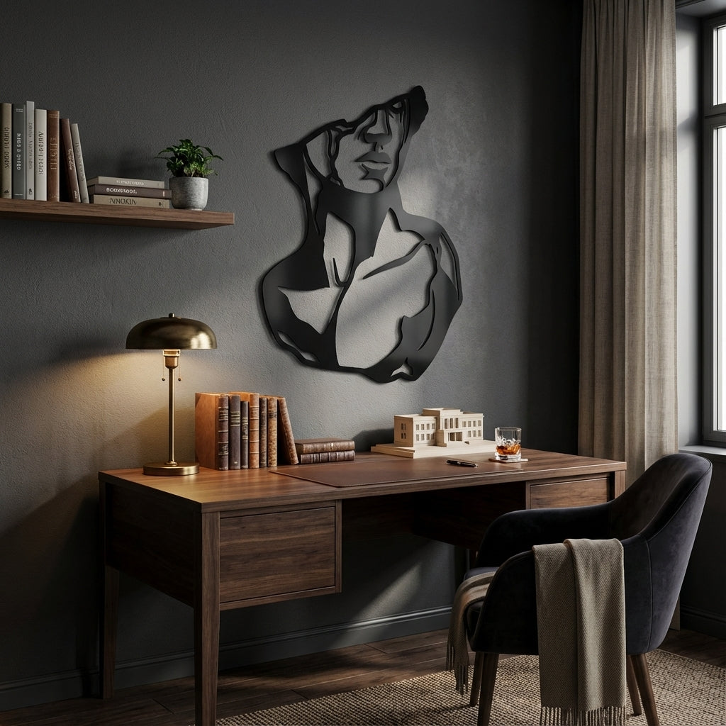 Partly Apollo Metal Wall Art - Interior Mockup