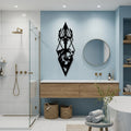 Poseidon's Trident Metal Wall Art - Interior Mockup