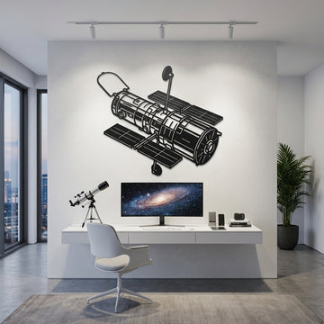 Hubble Telescope Metal Wall Art - Interior Mockup