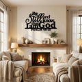 Be Still & Know Metal Wall Art - Interior Mockup