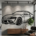 Supra Silhouette Metal Wall Art - Interior Mockup