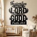 Lord Is Good Metal Wall Art - Interior Mockup
