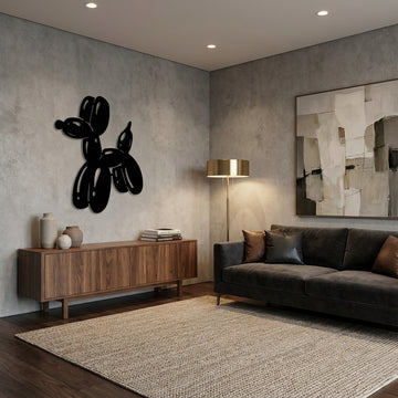 Balloon Dog Metal Wall Art - Interior Mockup
