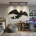 Flying Toothless Metal Wall Art - Interior Mockup