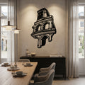 Colosseum Souvenir Metal Wall Art - Interior Mockup