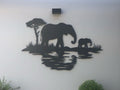 Metallium - Metal Wall Art - Elephants - Wall Art