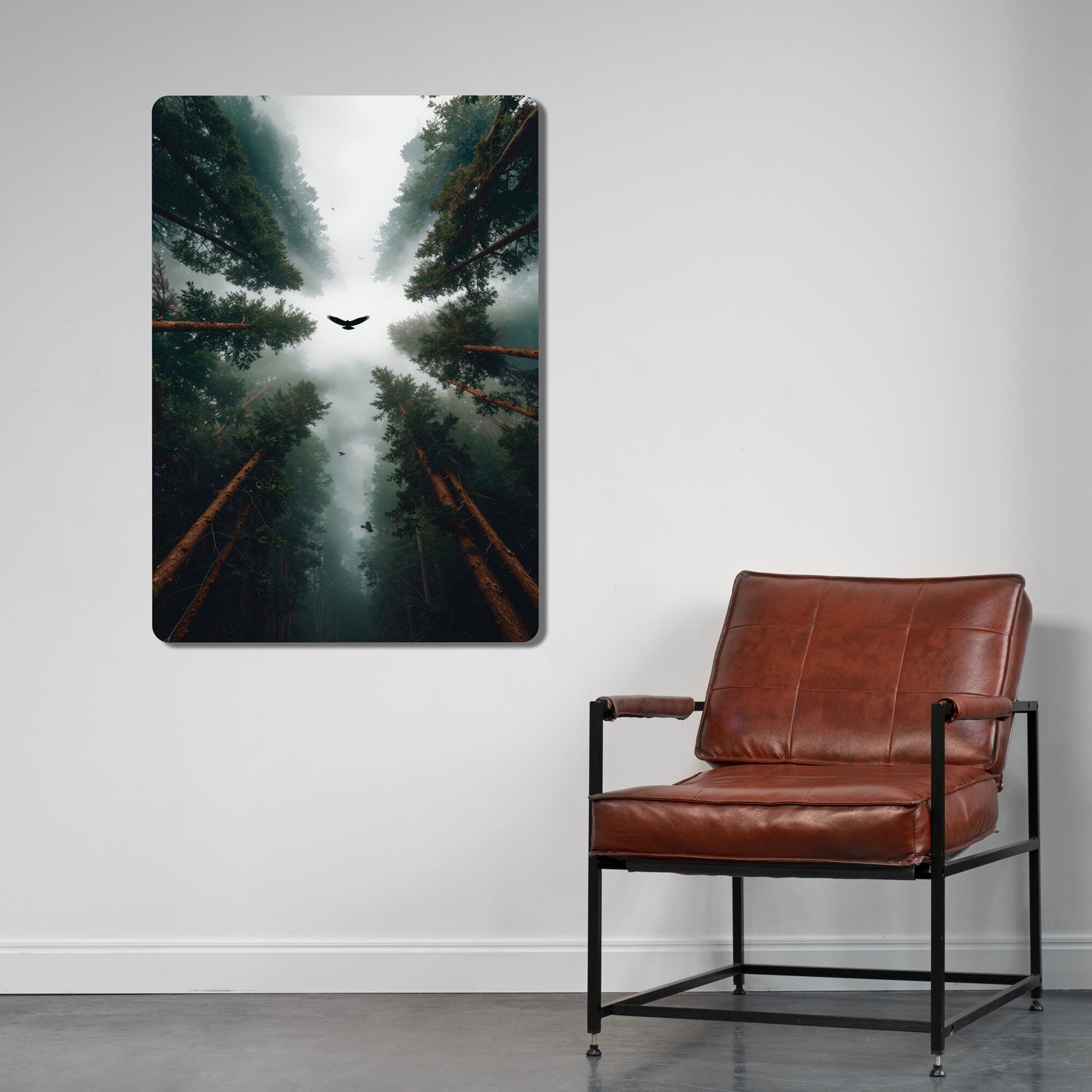 Forgotten Pine Forest Metal Art Poster – Metallium
