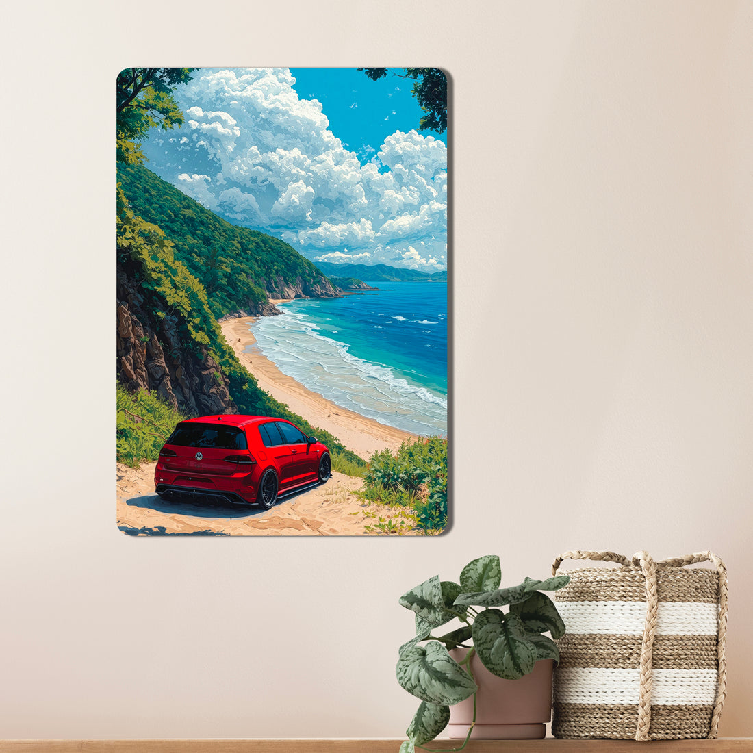 Sleek, high-definition wall art printed on durable 1.2mm mild steel. Available in sizes from A4 to A1.