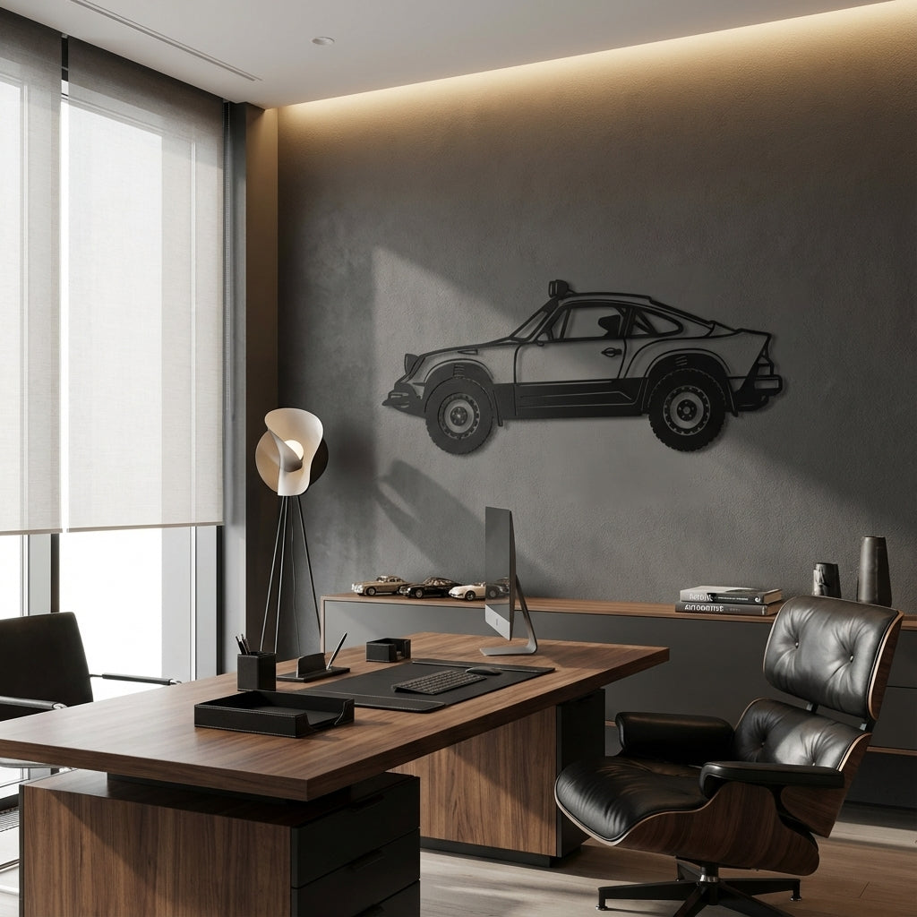 Safari Outlaw Metal Wall Art - Interior Mockup