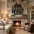 As For My House Metal Wall Art - Interior Mockup