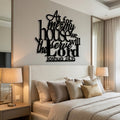 As For My House Metal Wall Art - Interior Mockup